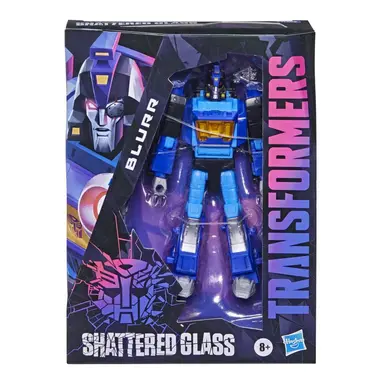 Transformers Generations Shattered Glass Collection Deluxe Class Blurr - Ages 8 and Up, 5.5-inch