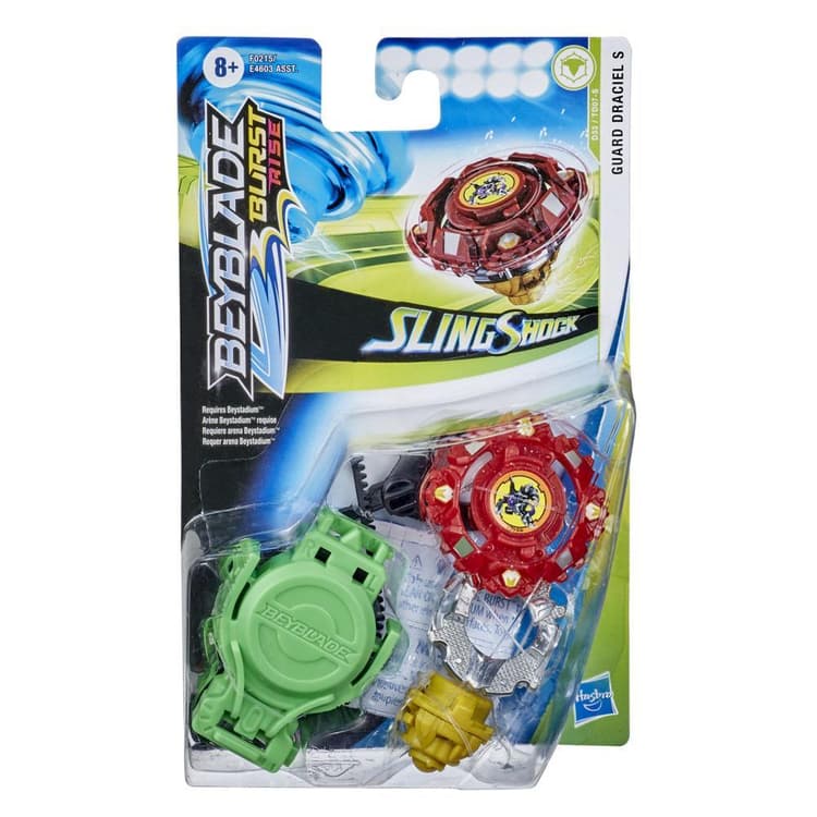 Beyblade Burst Rise Slingshock Guard Draciel S Starter Pack -- Battling Top Toy and Right/Left-Spin Launcher