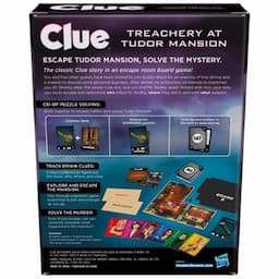Clue Treachery at Tudor Mansion, An Escape & Solve Mystery Game, Cooperative Family Board Game, Mystery Games for Ages 10+, 1- 6 Players