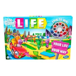 The Game of Life Game, Family Board Game for 2 to 4 Players, for Kids Ages 8 and Up, Includes Colorful Pegs