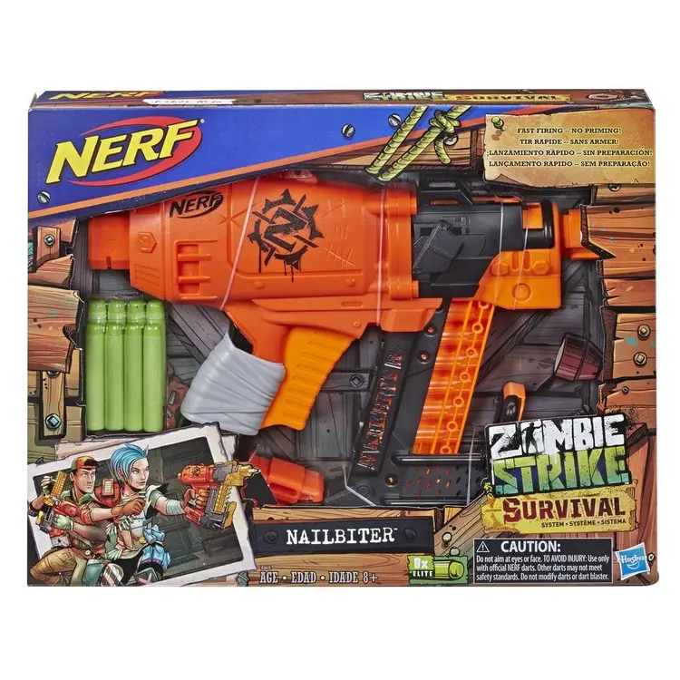 Nerf Zombie Strike Survival System Nailbiter Blaster