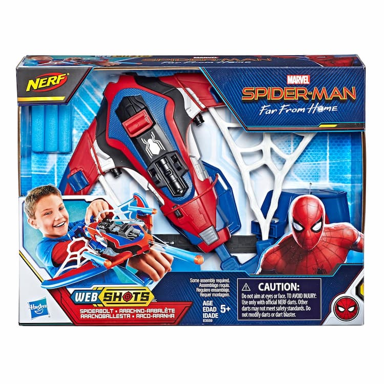 Spider-Man Web Shots Spiderbolt NERF Powered Blaster Toy for Kids Ages 5 and Up