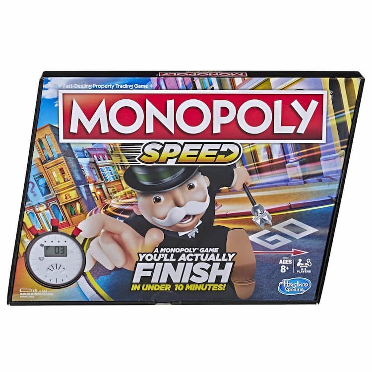 Monopoly Speed Board Game For Kids Ages 8 and Up