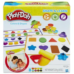 Play-Doh Shape and Learn Colors and Shapes
