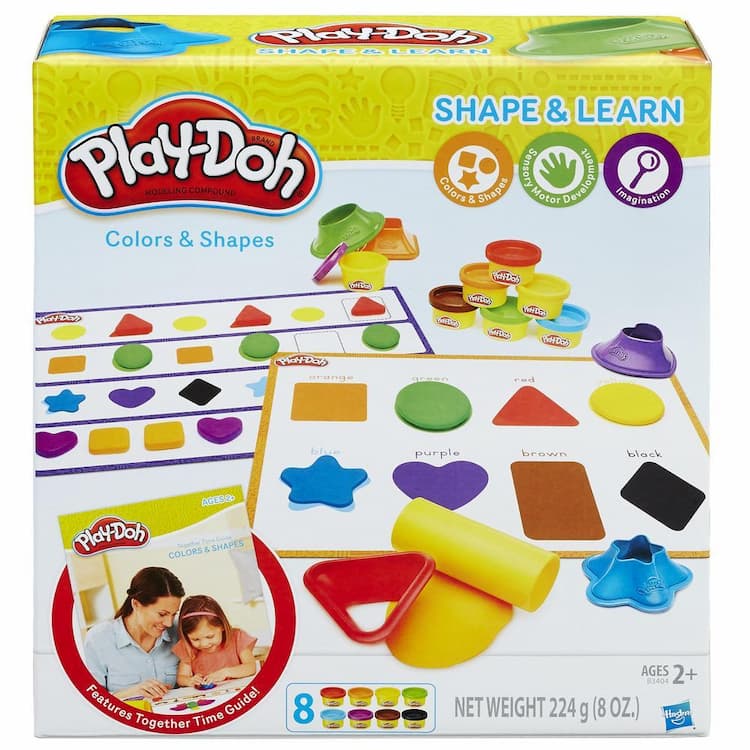 Play-Doh Shape and Learn Colors and Shapes 