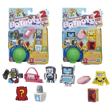 Transformers BotBots Toys Series 2 Backpack Bunch 5-Pack – Mystery 2-In-1 Collectible Figures! Kids Ages 5 and Up (Styles and Colors May Vary) by Hasbro