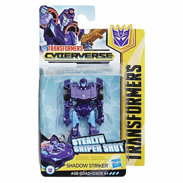 Transformers Cyberverse Action Attackers: Scout Class Shadow Striker Action Figure Toy