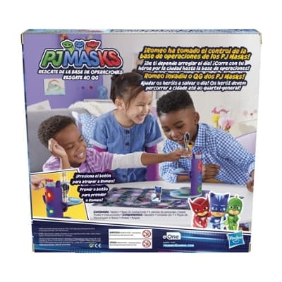 PJ Masks HQ Rescue Board Game for Kids Ages 4+ Fun Preschool Game, Includes 3D Plastic Tower