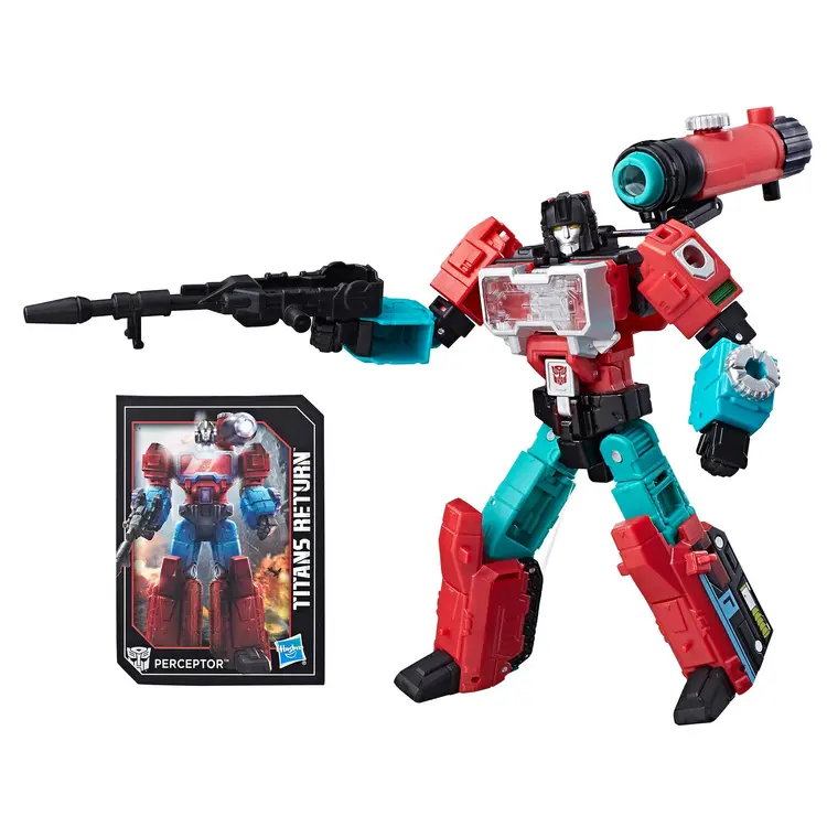 TRANSFORMERS GENERATIONS DELUXE TITANS PERCEPTOR