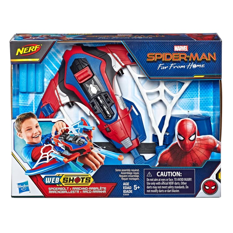 Spider-Man Web Shots Spiderbolt NERF Powered Blaster Toy for Kids Ages 5 and Up
