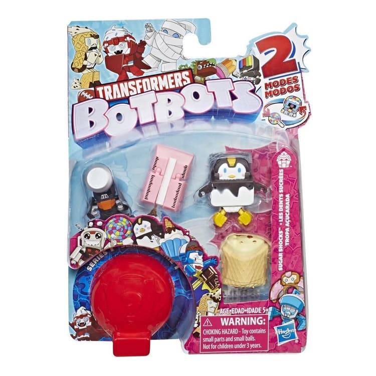 Transformers BotBots Toys Series 1 Sugar Shocks 5-Pack -- Mystery 2-In-1 Collectible Figures!