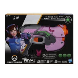 Overwatch D.Va Nerf Rival Blaster with 3 OverWatch Nerf Rival Rounds