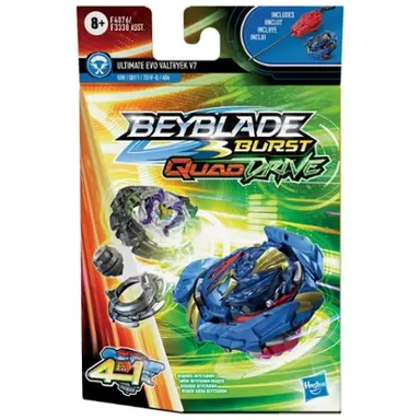 Beyblade Burst QuadDrive Ultimate Evo Valtryek V7 Spinning Top Starter Pack -- Battling Game Top Toy with Launcher