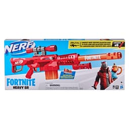 Nerf Fortnite Heavy SR Blaster, Longest Nerf Fortnite Blaster Ever, Removable Scope, 6 Nerf Mega Darts, 6-Dart Clip