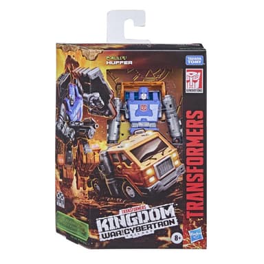 Transformers Toys Generations War for Cybertron: Kingdom Deluxe WFC-K16 Huffer Action Figure - 8 and Up, 5.5-inch