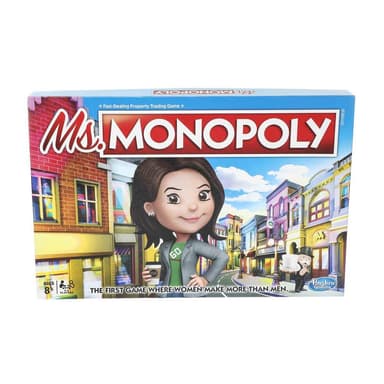 Ms. Monopoly Board Game; First Game Where Women Make More Than Men; Features Inventions by Women; Game for Families and Kids Ages 8 and Up