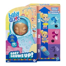 Baby Alive Baby Grows Up (Happy) - Happy Hope or Merry Meadow, Growing, Talking Baby Doll Toy, Surprise Accessories