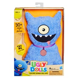 UglyDolls Feature Sounds Ugly Dog, Stuffed Plush Toy that Talks, 9.5 inches tall