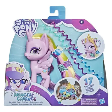 My Little Pony Best Hair Day Princess Cadance -- 5-Inch Hair-Styling Pony Figure with 17 Accessories, Ages 4 and Up