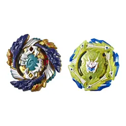 Beyblade Burst Turbo Slingshock - Empaque doble - Fafnir F4 y Rudr R4