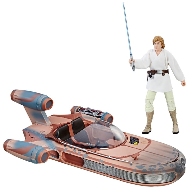 Star Wars The Black Series - Deslizador terrestre & Figura de Luke Skywalker