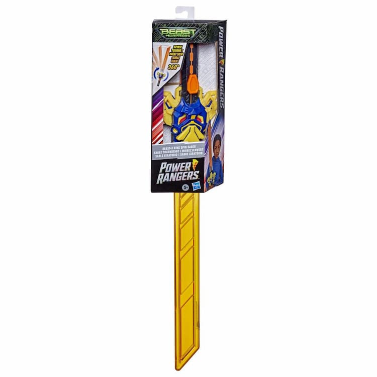 Power Rangers Beast Morphers Beast-X King Spin Saber Toy Roleplay Sword Kids Ages 5 and Up