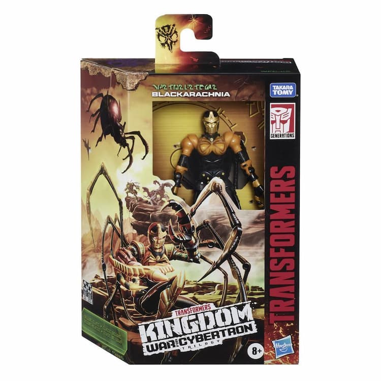 Transformers Toys Generations War for Cybertron: Kingdom Deluxe WFC-K5 Blackarachnia Action Figure - 8 and Up, 5.5-inch