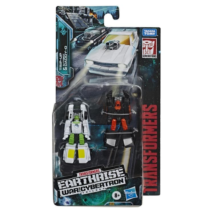 Transformers Toys Generations War for Cybertron: Earthrise Micromaster WFC-E3 Hot Rod Patrol 2-Pack, 1.5-inch