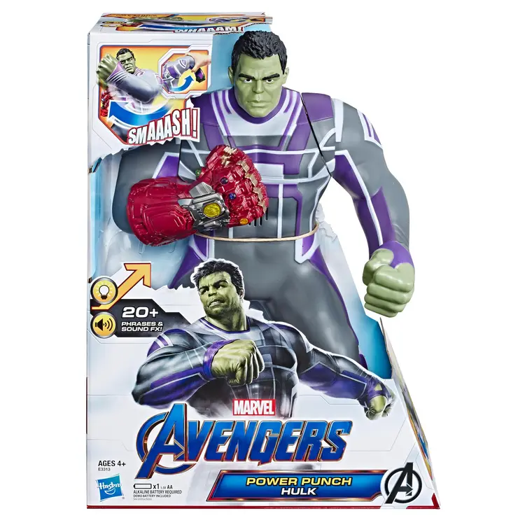 Marvel Avengers: Endgame Power Punch Hulk 13.75-Inch Action Figure