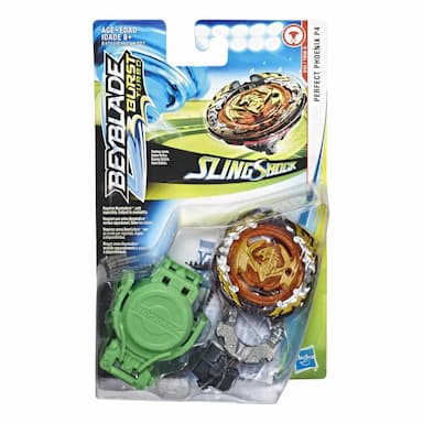 Beyblade Burst Turbo Slingshock Perfect Phoenix P4 Starter Pack -- Battling Top Toy and Right/Left-Spin Launcher