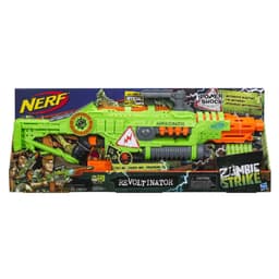 Revoltinator Nerf Zombie Strike Toy Blaster with Motorized Lights Sounds and 18 Official Nerf Darts For Kids, Teens, and Adults