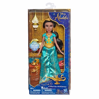 Disney Singing Jasmine Doll with Outfit and Accessories, Inspired by Disney's Aladdin Live-Action Movie, Sings "A Whole New World," Toy for 3 Year Olds