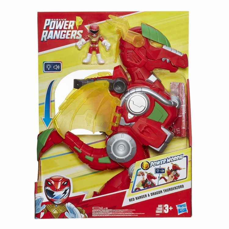 Playskool Heroes Power Rangers Red Ranger and Dragon Thunderzord