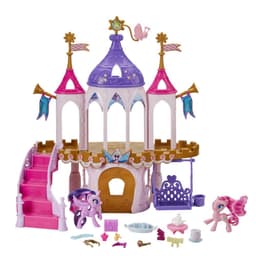 My Little Pony Friendship Castle -leikkisetti, jossa on 7,5 cm:n Twilight Sparkle- ja Pinkie Pie -ponihahmot ja 16 lisävarustetta