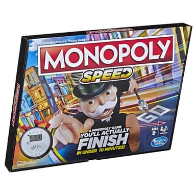 Jeu de plateau Monopoly Speed, pour enfants, à partir de 8 ans