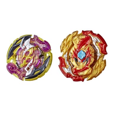 Beyblade Burst Rise Hypersphere, Pack de 2 toupies, Lord Spryzen S5 et Roktavor R5, à partir de 8 ans