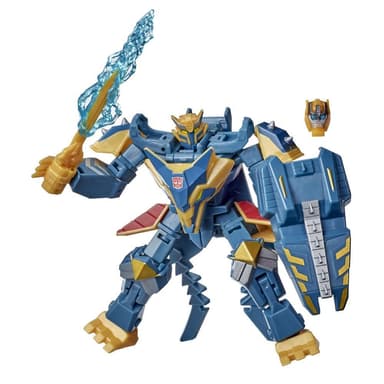Transformers Bumblebee Cyberverse Adventures, Thunderhowl de 12,5 cm, classe Deluxe, avec pièce Build-A-Figure