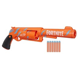 Nerf Fortnite, blaster 6-SH avec revêtement Camo Pulse, mécanisme à percuteur, barillet rotatif, 6 fléchettes Nerf Elite