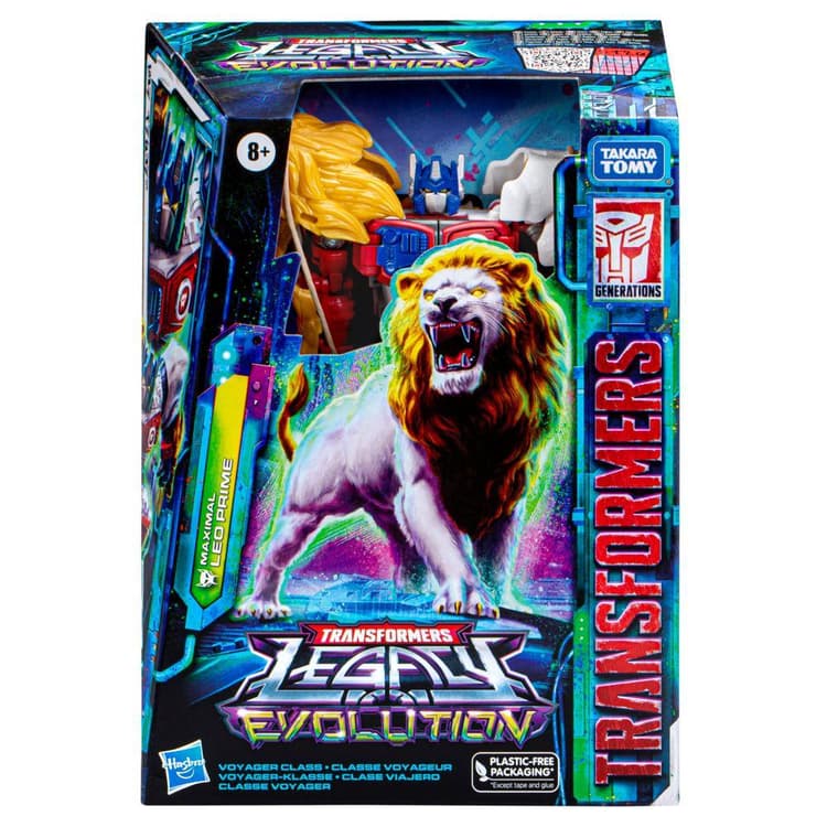 Transformers Legacy Evolution, figurine convertible Maximal Leo Prime de 17,5 cm classe Voyageur