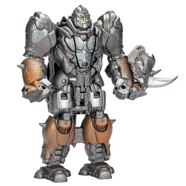 Transformers Toys Transformers: Rise of the Beasts Movie, Smash Changer Rhinox Action Figure - Ages 6 and up, 9-inch
