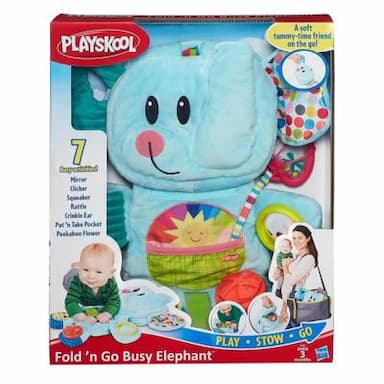 Playskool Fold 'n Go Busy Elephant Blue