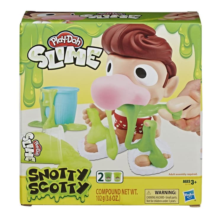 Play-Doh Slime Snotty Scotty Playset with 2 Cans of Slime Snot