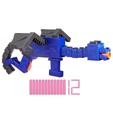 Nerf Minecraft, blaster Ender Dragon et 12 fléchettes en mousse Nerf Elite