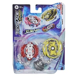 Beyblade Burst Surge Dual Collection Pack Hypersphere Master Kerbeus K5 and Slingshock Leopard L4 Battling Game Top Toys