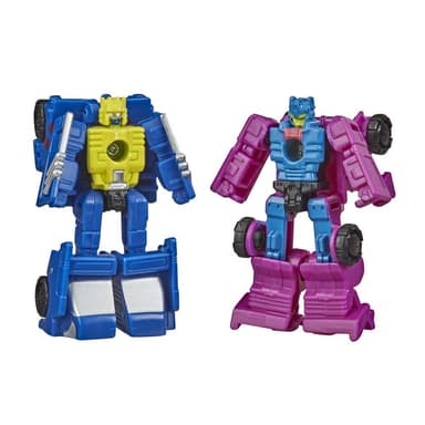 Transformers War for Cybertron : Earthrise, 2 figurines Micromaster Patrouille piste de course, WFC-E15, 3,5 cm