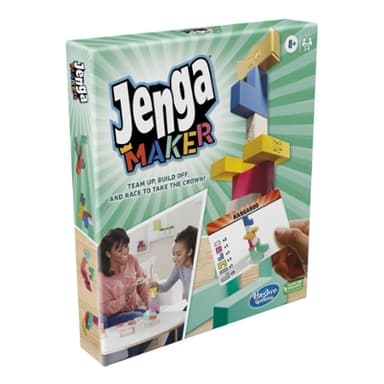 Jenga Maker, Genuine Blocks, Stacking Tower Game, Game for Kids Ages 8 and Up, Game for 2-6 Players