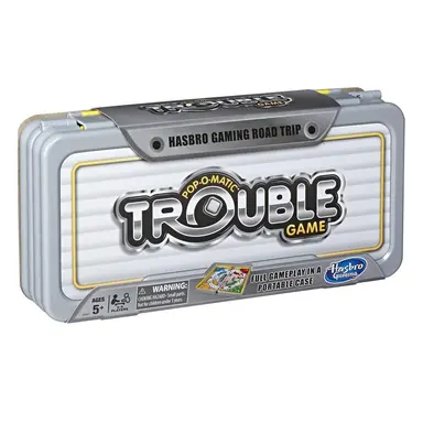 Hasbro Gaming Série Road Trip - Jeu Trouble portatif pour jouer partout où l'on va, enfants de 5 ans et plus