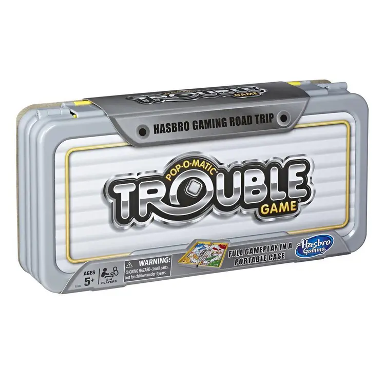 Hasbro Gaming Série Road Trip - Jeu Trouble portatif pour jouer partout où l'on va, enfants de 5 ans et plus