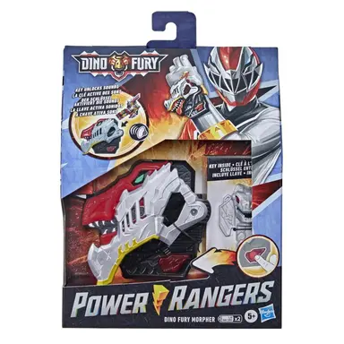 Power Rangers, Dino Fury Morpher, jouet électronique avec sons et lumières, inclut clé Dino Fury, inspiré de la série télé