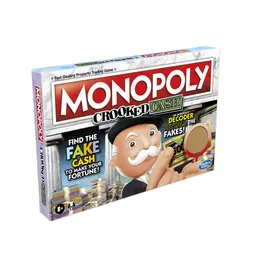 Monopoly Faux billets, jeu de plateau pour la famille et les enfants, à partir de 8 ans, inclut décodeur de M. Monopoly